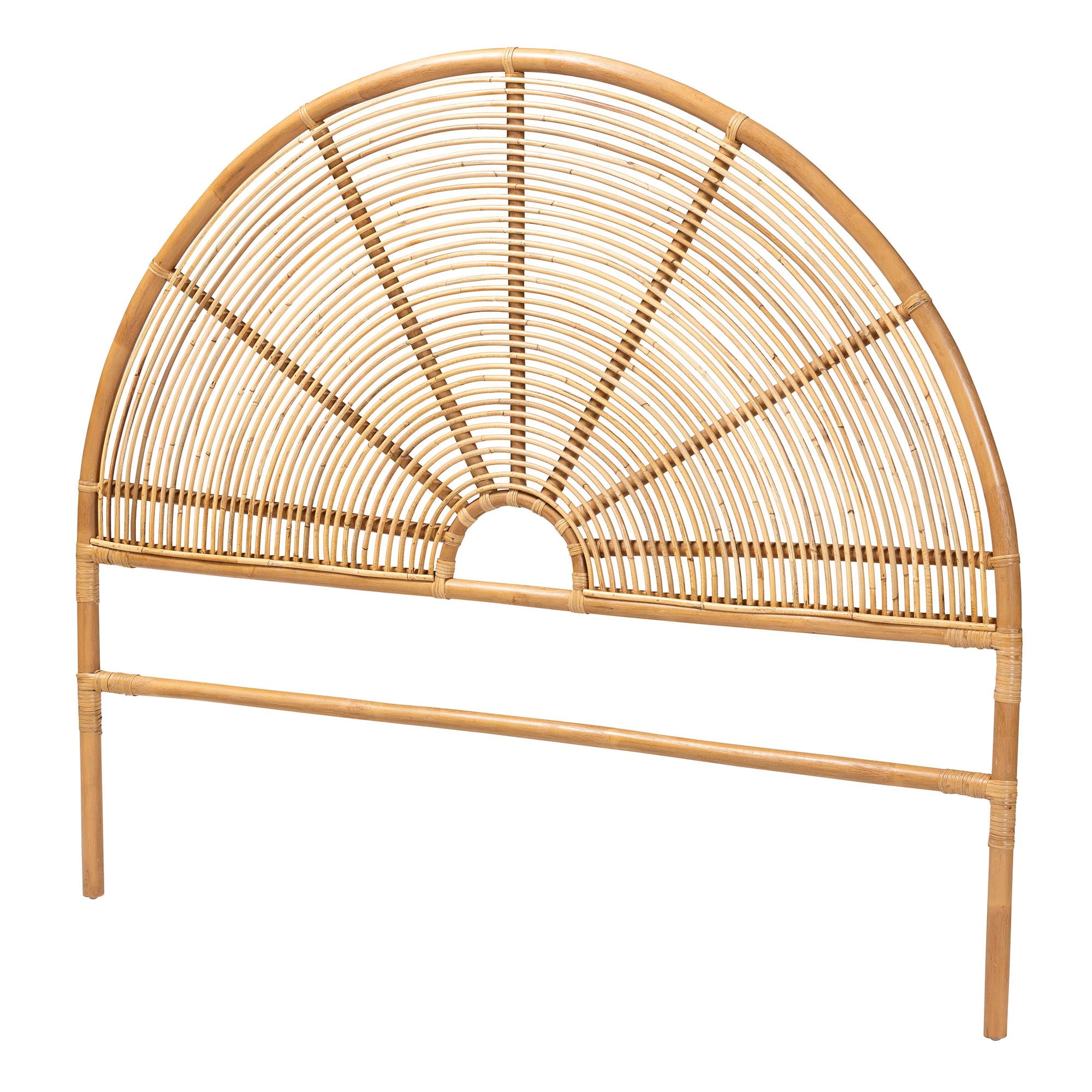 bali & pari Nina Boho Standalone headboard, Queen, Light honey