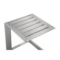 thumbnail image 5 of Pemberly Row Table d'Appoint de Patio Moderne en Aluminium, Argent Anodisé, 5 of 5