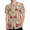 thumbnail image 4 of High Quality Hawaiian Shirts for Men Short Sleeve Aloha Beach Shirt Floral Summer Casual Button Down Shirts Blouses X4HUCA, 4 of 7