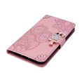 thumbnail image 3 of Feishell Samsung S20 Case Owl Pattern Glitter Sparkly Gems Shockproof PU Leather Wallet Cover Flip Stand Card Slots Magnetic Diamond Bling Folio Case for Samsung Galaxy S20, Pink, 3 of 7