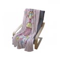thumbnail image 3 of Owls Soft Flannel Fleece Throw Blanket, 2 Owl Couples on Cupcakes Springtime Happiness Romantic Children Art, Cozy Plush for Indoor and Outdoor Use, 60" x 80", Pale Pink Sky Blue, by Ambesonne, 3 of 5