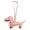 A-Pink, variant on Small Dachshund Dog Charm Keychains PU Leather Puppy Dog Keyring Pendant Backpack Decoration Jewelry for Women Girls