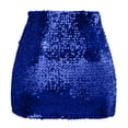 thumbnail image 4 of Riforla Sequin Skirts for Women Shiny Sequined Mini Skirts for Night Out Party Womens Skirts Blue One Size, 4 of 4
