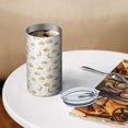 thumbnail image 3 of 20oz Coffee Tumblers White Golden Cloud Moon Pattern Stainless Steel Vacuum Insulated Travel Tumbler Coffee Cups Mug with Lid and Straw with Cleaning Brush for Cold & Hot Drinks, 3 of 5