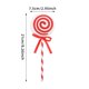 thumbnail image 3 of Adorno Navideño de Piruleta Colorido | Caramelo Rojo de Plástico con Lazo | Decoración Navideña de 21 Cm para El Hogar y Fiestas, 3 of 6