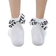 thumbnail image 2 of HUPOM 1 Pair Socks for Women's Plus Summer Clearance Fashion Mid-Calf Soft Casual Socks White, 2 of 2