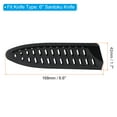 thumbnail image 2 of Uxcell Portable PP Knife Sheath Cover Sleeves Knives Edge Guard for 6" Chef Knife, Black 5 Pack, 2 of 6