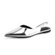 thumbnail image 1 of Zapatos planos Slingback DREAMCIA Metallic Silver para mujer 7.5, 1 of 6