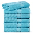 thumbnail image 7 of Bathroom Hand Towel 18 X 28 Inch 600 GSM 100% Cotton - Popcorn Textured Towel - 6Pcs Sky Blue, 7 of 7