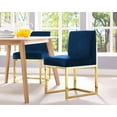 thumbnail image 6 of TOV Furniture Haute Navy Velvet Dining Chair with Gold Base, 6 of 6