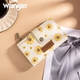 thumbnail image 4 of Wrangler Women's Bifold Wallet with Zipper, ID Window & Card Holder – Stylish and Functional, Beige, 4 of 6
