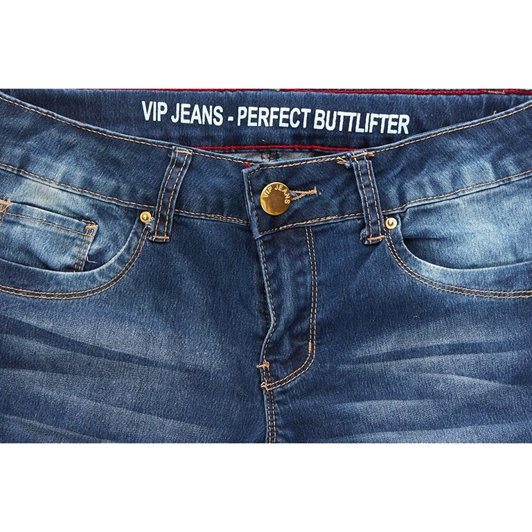 VIP Jeans Juniors cute low waisted butt enhancing skinny jeans for women - Walmart.com