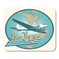 thumbnail image 1 of JSDART Vintage Bon Voyage Abstract Retro Plane Travel Planet Modern Halftone Mousepad Mouse Pad Mouse Mat 9x10 inch, 1 of 1