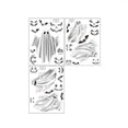 thumbnail image 1 of Matsuzay Paquete de 3 pegatinas de Halloween de PVC luminosas DIY decorativas autoadhesivas para atmósferas calcomanías de terror con Kits de decoración para fiestas, 1 of 6