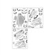 thumbnail image 1 of Moyic Paquete de 3 pegatinas de Halloween decorativas luminosas autoadhesivas para ventana de vidrio, accesorios extraíbles con temática de Kits de decoración para fiestas, 1 of 6