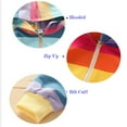 thumbnail image 3 of SYNPOS Toddler Kid Little Girls Zip-Up Rainbow Striped Hoodie Sweatshirt Jacket, 3 of 5