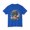 Royal, variant on Dragon Art Design Unisex Cotton Tee With Floral Print Artwork And Dragon Graphic