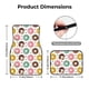 thumbnail image 5 of Balery Colorful Donuts Juego de 4 Alfombrillas para Auto, Revestimientos de Caucho Resistente, Diseño Antideslizante, 5 of 7