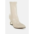thumbnail image 3 of Gaias Fantasy Heel Patent Faux Leather Boots, 3 of 9