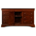 thumbnail image 4 of New Classic Furniture Versailles Solid Wood Engineered Wood Dresser in Cherry, 4 of 13