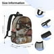 thumbnail image 5 of Easygdp Vintage Collage Girl Butterfly Mochila Ligera de 15 Pulgadas para Estudiantes, Mochila Cómoda para la Escuela y Viajes, Correas Ajustables, 5 of 6