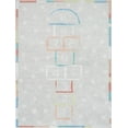 thumbnail image 2 of Well Woven Kids Rugs Hopscotch Modern Multi Printed Distressed Machine Washable 3'3" x 5' Area Rug, 2 of 7