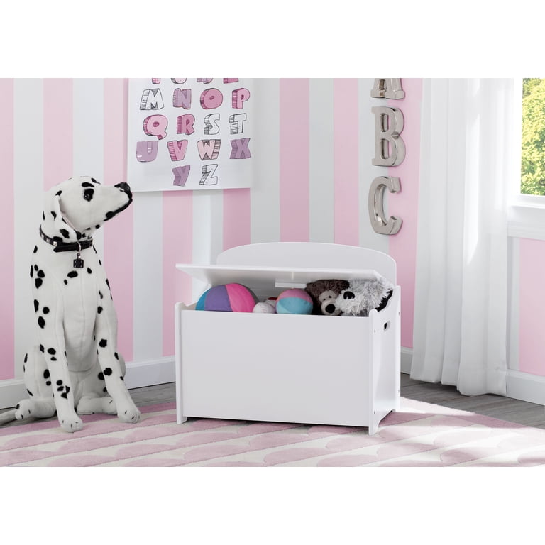 Delta Children Classic Wood Toy Box, Bianca White - Walmart.com