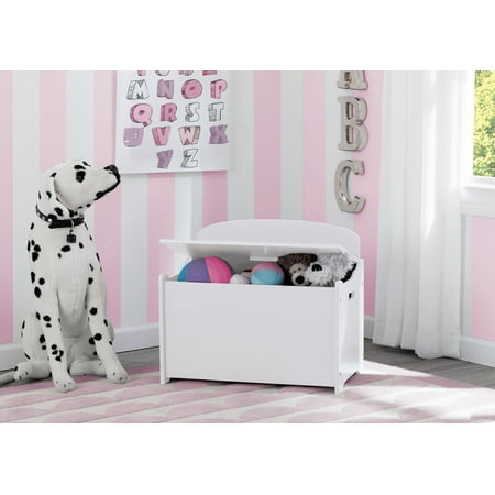 rustic white toy box