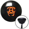 thumbnail image 1 of American Shifter  Orange Heraldic Snakes Black Retro Shift Knob with M16 x 1.5 Insert Shifter Auto, 1 of 1
