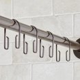 thumbnail image 5 of Better Homes & Gardens U-Shape Rustproof Stainless Steel Double Shower Hooks, Bronze, Set of 12, 5 of 5