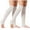White, variant on Deago 2 Pairs Winter Leg Warmers Thigh High Over Knee Footless Socks Knitted Long Boot Cuffs Topper Socks for Women (Black)