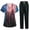 03-Navy, variant on Womens 4th of July V-Neck Scrub Set, 250th Anniversary USA 2-Piece Short Sleeve Top & Pants Medical Uniform with Multi Pockets, Stylish Workwear for Nurses & Caregivers 01-Navy XL
