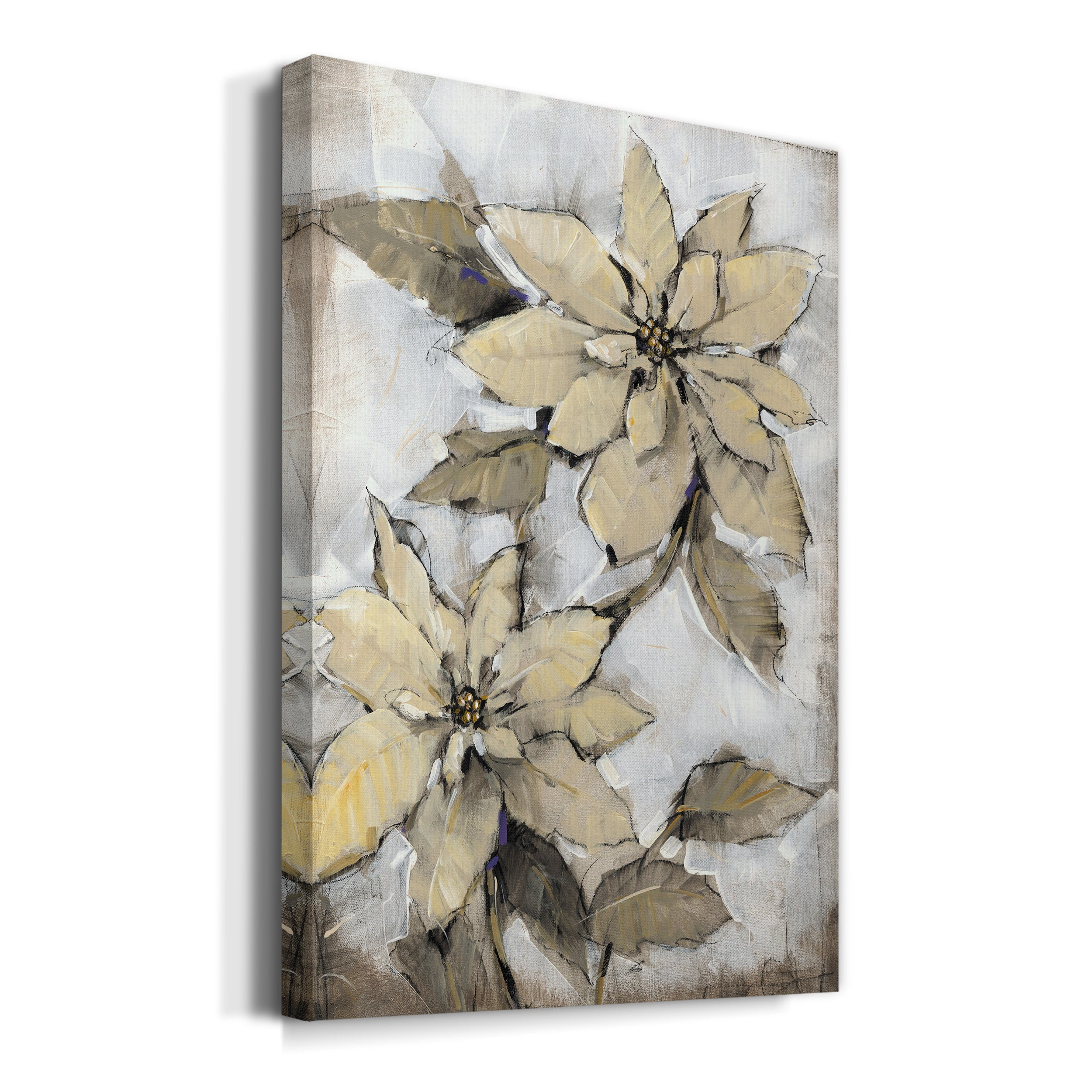 Poinsettia Study I Premium Gallery Wrapped Canvas - Ready to Hang
