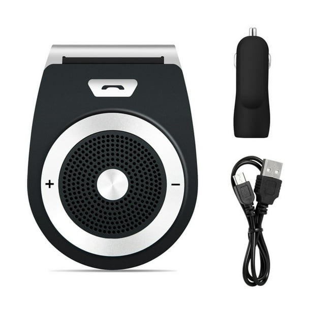 Bluetooth dans Voiture Haut-Parleur Mouvement Automatique sur Haut-Parleur Sans Fil pour Mains Libres Parler / Musique en Streaming Noir