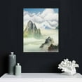 thumbnail image 4 of Nawypu Mountain Landscape Abstract Painting Canvas Wall Art For Living Room Bathroom Wall Decor For Bedroom Kitchen Artwork Canvas Prints 3 Pieces Modern Framed Office Home Decorations, 4 of 4
