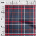 thumbnail image 1 of oneOone Organic Cotton Poplin Twill Fabric Madras Check Print Sewing Fabric BTY 42 Inch Wide, 1 of 4