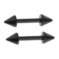 thumbnail image 4 of 16 Piezas Piercing Del s Del Vientre Barra de Acero Joyería Del Cuerpo Del - Negro Sunnimix Piercing Anillos Barbells, 4 of 8