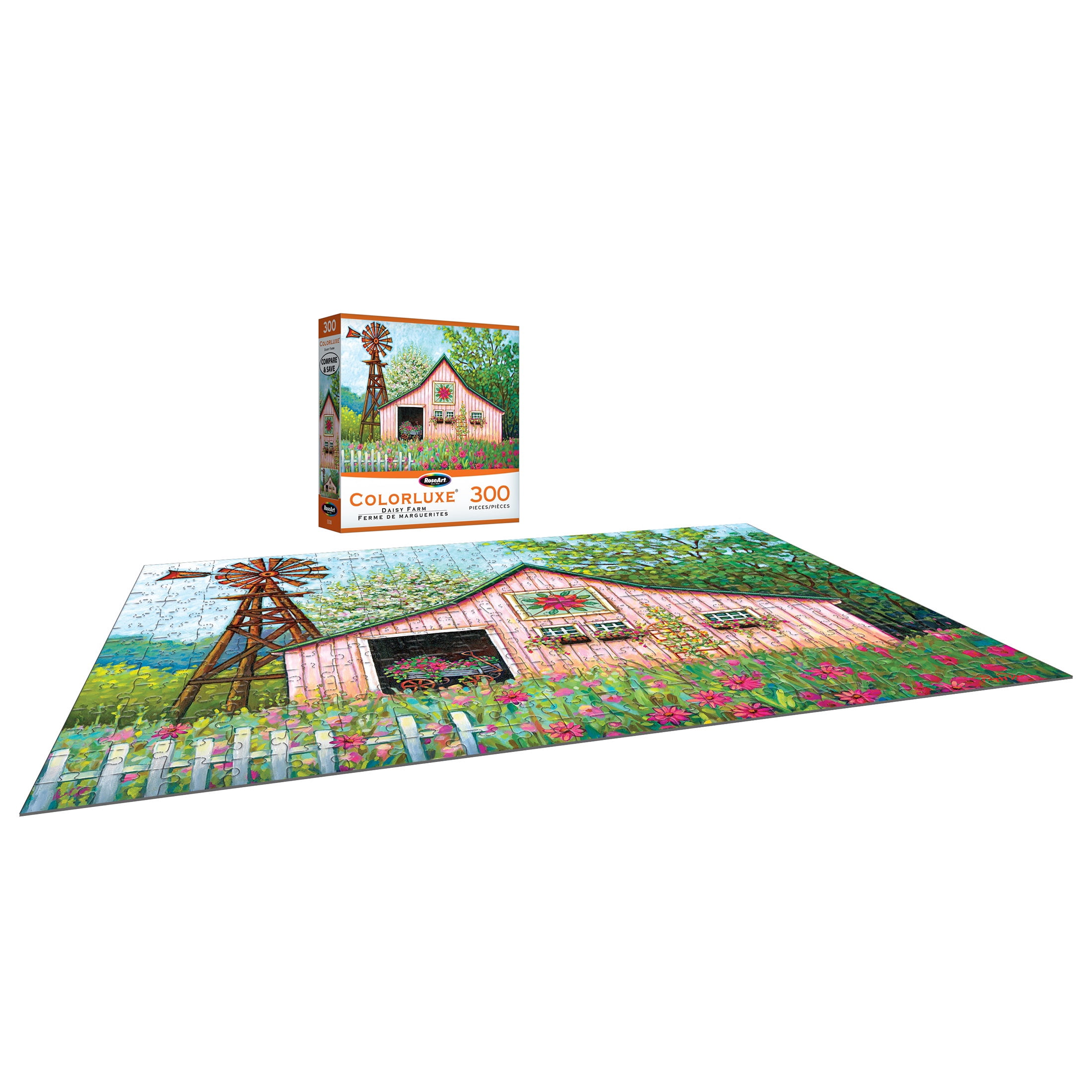 RoseArt Colorluxe 300 Piece Daisy Farm Jigsaw Puzzle - Walmart.com