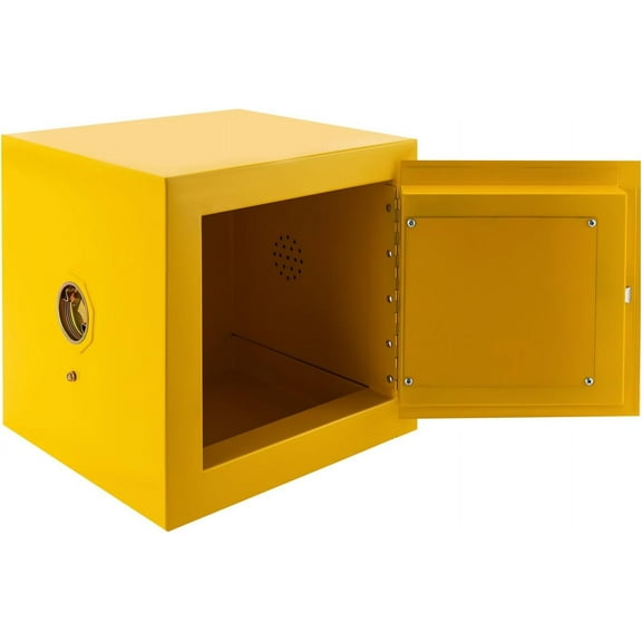 Safety Storage Cabinet for Liquids 2 Gallon Fire Safe Fuel Cabinet Leakproof Cabinet with Manual Doors Flammable Liquid Storage Cabinet for Commercial Industrial and Home Use