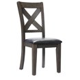 thumbnail image 1 of Topline Home Furnishings Cross Back Grey Side Chairs, 1 of 5