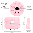 thumbnail image 4 of Desktop Cleaner Mini Desk Vacuum Cleaner Desktop Dust Remover Sweeper Vacuum Cleaner Table Cleaning Tool Pink, 4 of 8