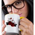 thumbnail image 2 of 3dRose, Lady Bugs in Love, 11oz Two-Tone Yellow Mug, 2 of 7
