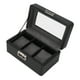 thumbnail image 2 of Caja de almacenamiento de joyas ANGGREK para relojes Vitrina de reloj de una sola capa Suave, 2 of 8