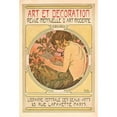 thumbnail image 2 of Alphonse Mucha 11x14 Gold Ornate Wood Frame and Double Matted Museum Art Print Titled - Decorative Documents, 2 of 4