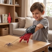 Spider Web Shooter Wrist Launcher with Suction Cup and Magnet Retractable String Cosplay Glove Wristband Gadget