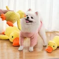 thumbnail image 2 of Juguete de peluche para perros, resistente a mordeduras, sonido para dormir, hacer pato amarillo pequeño para perros pequeños, Golden Retriever Corgi, juguetes para mascotas, 2 of 5