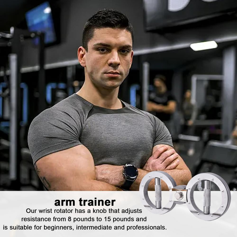 ZHAO Rotator Machine Arm Strength Training Hand Forearm Trainer Forearm Exerciser For Gym Workouts Rehabilitation With Non-Slip Foam Handles elegantly
