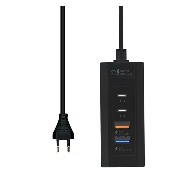 USB Charger Station Multi Ports Extender USB Type C Fast Charging Extension Wall Adapter ,Powerful Charging