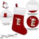 thumbnail image 3 of VEYLIN Christmas Stockings with Letters, 20 Inch Plush Christmas Stockings Embroidered Stockings Large Christmas Stockings for Girls/Boys Red LetterE, 3 of 5