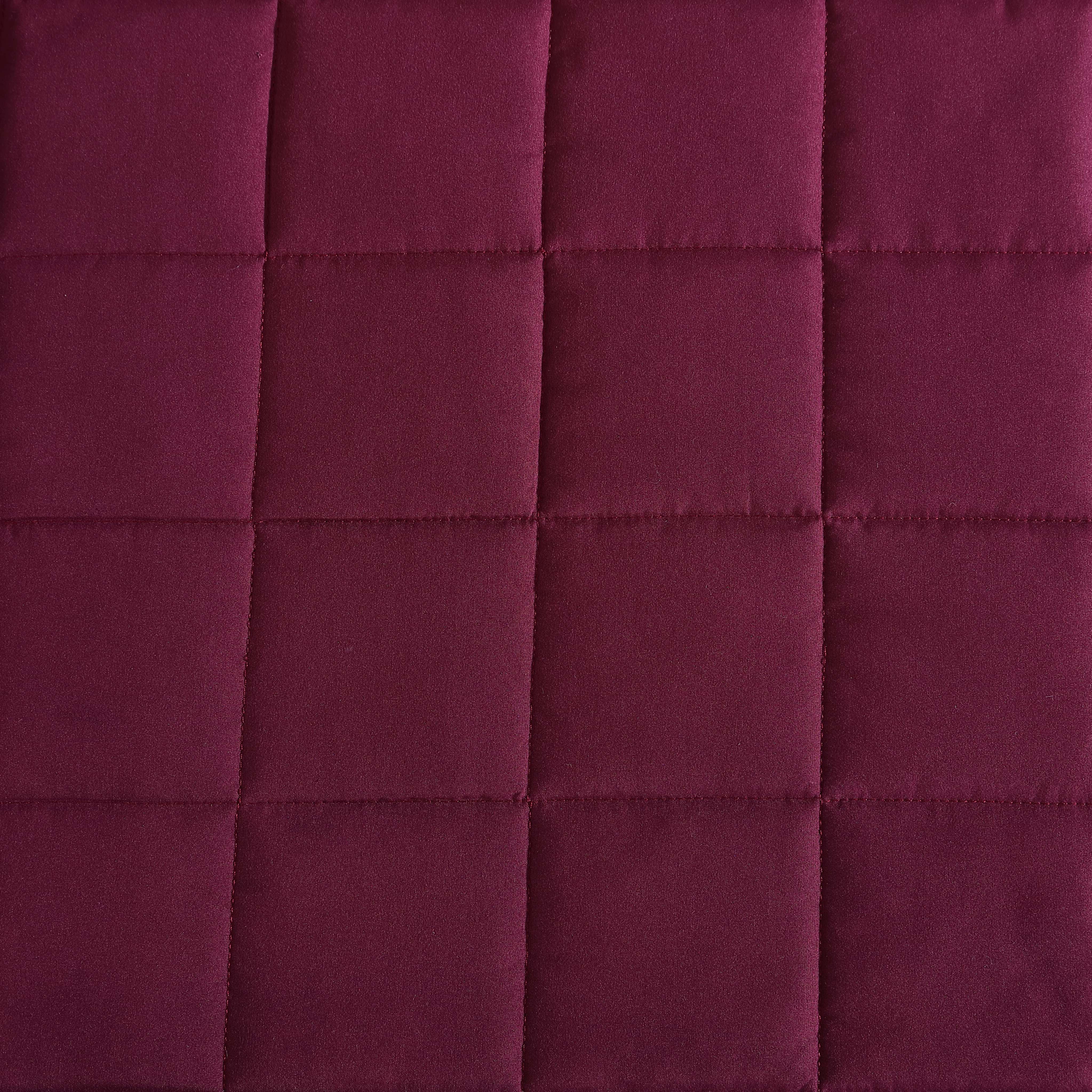 Beatrice Home Fashions, Down Alt Blanket with Satin Trim, Full/Queen, Cabernet